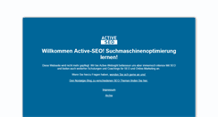 Desktop Screenshot of active-seo.de