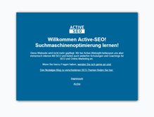 Tablet Screenshot of active-seo.de